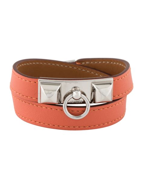 hermes womens leather bracelet|Hermes leather wrap around bracelet.